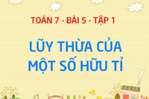 Lũy thừa của một số hữu tỉ là gì? Công thức lũy thừa với số mũ tự nhiên, tích và thương của hai lũy thừa cùng cơ số - Toán 7 bài 5